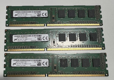 Lot of 3 Micron 4GB PC3-12800 (DDR3-1600) Memory - MT8JTF51264AZ-1G6E1 picture