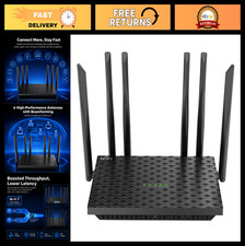 High-Gain 6-Antenna WiFi Router, 802.11 b/g/n, Multi-Mode for Home Office picture