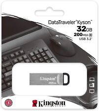 Kingston 32GB DataTraveler Kyson USB 3.2 Gen 1 200MBs Read Metal Flash Drive picture