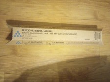 GENUINE Ricoh 841281 CYAN TONER Cartridge MP C2550 / C9025 / LD525C NEW SEALED. picture