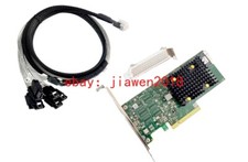 LSI 9500-8i Tri-Mode HBA IT Mode ZFS TrueNAS UNRAID + SFF-8654 TO SATA 8P Cable picture