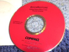 quickrestore compaq presario model 5100c personal computer disc quick restore pc picture