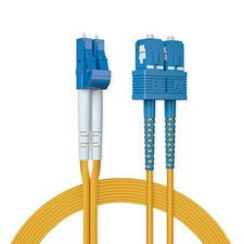 OS2 SC to LC Fiber Patch Cable Single Mode Duplex 7m 23ft 10Gb Jumper SMF picture
