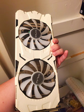 GALAX NVIDIA GeForce GTX White Dual Fan GPU PCIe x16 Multi-Monitor Support picture