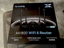 Speedefy‎ KX450 AX1800 Smart WiFi Router - Black picture