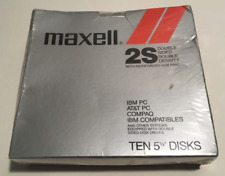 Maxell 2S Single Sided Double Density 10 Count 5.25