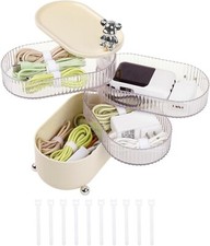 Rotatable Organizer with 3 or 4-Layer, Electronic Accessories Case (Bulk 3 Sets) picture