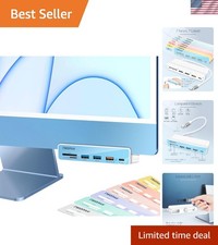 Compact 6-in-1 USB C Hub for iMac – Fast Transfers, Innovative Design, 7 Colors picture