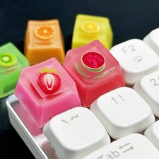 Kawaii Fruit Jelly Pudding Artisan Keycap Cute Summer Custom Cherry MX Keyboard picture