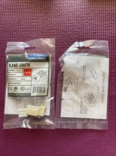 comCables Cat 5e Keystone Ivory Network Ethernet Tracjacks Jacks 12 Count picture