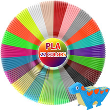 22 Colors 3D Pen Filament 1.75Mm PLA, Each Color 10 Feet, Total 220 Feet 3D Pen picture