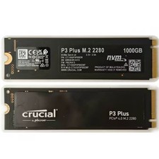 Crucial 1TB P3 Plus NVMe PCIe 4.0 M.2 Laptop Desktop Internal SSD Used picture
