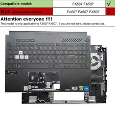 For ASUS TUF Dash 15 FA507 FX507 FX517ZM Palmrest Backlit Keyboard 90NR0951-R31 picture