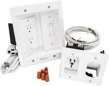 in Wall Cable Management Kit Hide Wires Wall Mount TV Kit W/ Wall Cable Pass picture