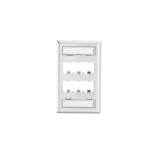 Panduit CFPL6SY Faceplate Stainless Steel 6 Port Single Gang Metallic picture