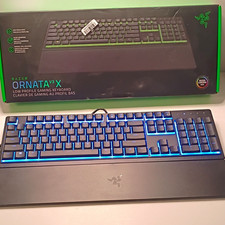 Gaming Keyboard Razer Ornata V3 X Wired Chroma RGB Black QWERTY Wrist Rest Color picture