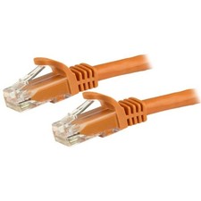Startech N6PATCH2OR 2ft CAT6 Ethernet Cable 10 Gigabit Snagless RJ45 650MHz picture