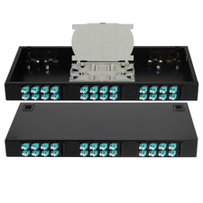 2-Pack LC-MM 24 Duplex 48 Port Rack Mount Enclosure Box with Splice Tray Multimo picture