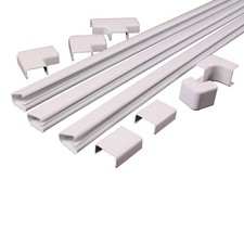 C2G/Cables to Go 16318 Wiremold CordMate II Kit 144 Inches, White  picture