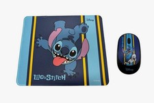 Disney Stitch Wireless Mouse and Mousepad Bundle With Ergonomic Design picture