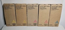 Ricoh Genuine Toner Cartridge Set Of 5 - Cyan Magenta Yellow ☆ New  Savin Lanier picture