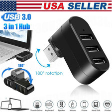 2× 3 Port High Speed USB 3.0 Multi HUB Splitter Expansion Desktop PC Laptop lot picture