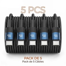 5-Pack USB-C Charging Cable 100W Fast Charging Braid Charging & Data picture