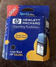 HP 29 Large Black Ink Cartridge 51629A Genuine New Vintage Exp 11/2000 picture