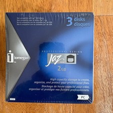 Iomega Jaz 2GB Disks 3 Pack Professional Series PC Backup Storage Media Sealed picture