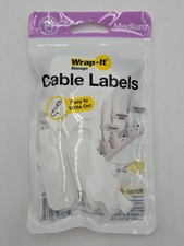 Wrap-It Storage Cable Labels Medium 14 pack New picture