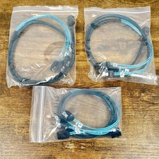 Mini SAS SFF-8087 to 4 SATA Forward Breakout Cable 3FT Server RAID HBA 3-Pack picture