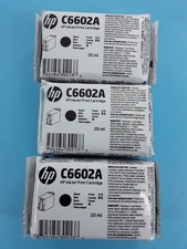3 Pack-Genuine HP C6602A Black Ink Cartridges – OEM Sealed – Expired nov 2023 picture