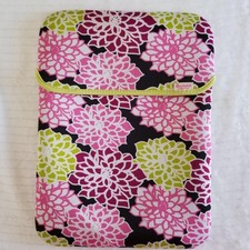 Macbeth collection reversible laptop cover multi colored floral neon zebra picture