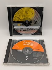 Adobe PhotoDeluxe Roxio PhotoSuite 5 Vintage Photo Editing Software CD Lot picture