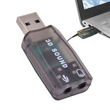USB 2.0 Sound Card External 5.1 Channel 3D Mic Speaker Virtual Audio PC Adapter picture