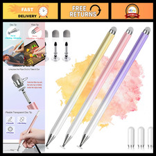 2-in-1 High Precision Stylus Pens for Touch Screens - 3 Pack Pink, Purple, Yello picture