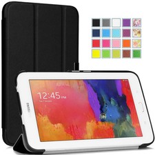 Moko Samsung Galaxy Tab 3 Lite 7 Inch Cover Case Stand -Ultra Slim   : Black  picture
