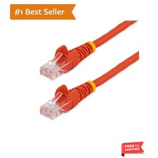 6 ft. 1.8 m Cat5e Ethernet Cable - Power Over Ethernet - Snagless - Red - Eth... picture