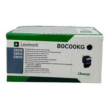 Genuine Lexmark 80C00KG Black Toner Cartridge-Sealed Box picture