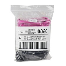 12-Pack USB 2.0 A-Male to Micro-B Cable 3ft High Speed Data Cord Black White picture