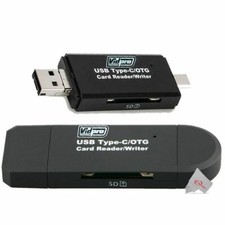 Two Pcs  VidPro USB 2.0 Type-C MicroSD & SD Card Reader picture