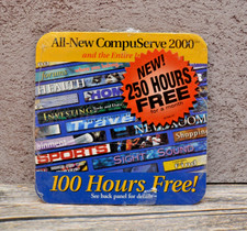 Vintage CompuServe 2000 Internet Access CD – 100/250 Hours Free Trial Promo🟡 picture