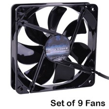 Phobya G-Silent 120mm 1600 RPM PC Computer Case Fans -  9 Fan Set picture