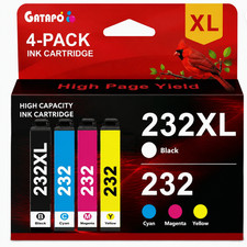4PK 232XL 232 XL T232XL Ink Cartridges for WF-2930 WF-2950 XP-4200 picture