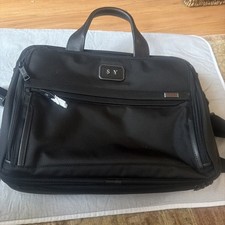 Tumi Alpha Compact Large Screen Laptop Briefcase MSRP $575 Monogramed S.Y picture