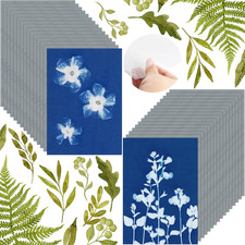 AIQINHU 32 Sheets Cyanotype Paper Kit for Sun Printing and DIY Crafts picture
