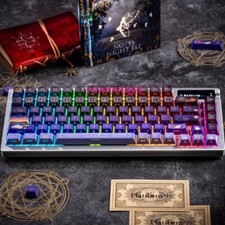 NEW Magic Girl Mechanical Keyboard Keycaps 134 Keys Ace Transparent Transparent picture