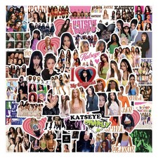 120 PCS KATSEYE Stickers, Waterproof Vinyl Pop Korean 1.5-3.5 inches, Katseye picture