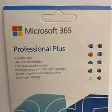 Microsoft 365 Professional– 5 PC or Mac lifetimeLicense – with  USB media picture