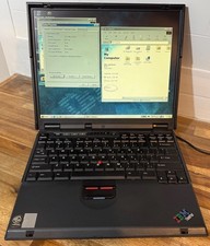 Vintage IBM Laptop Thinkpad A21e NICE Windows 98 WORKING, Adapter DEAD BATT. #16 picture